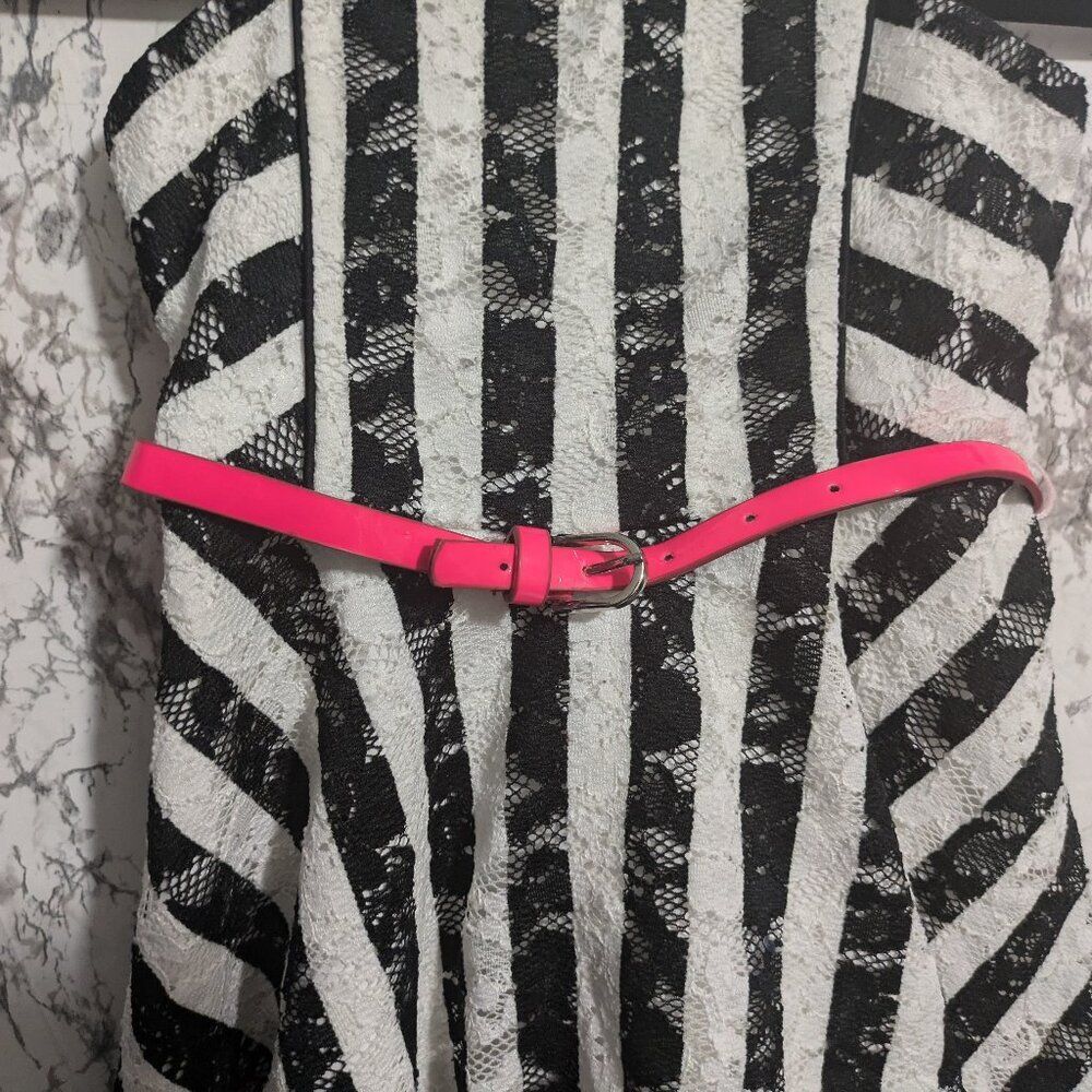 Lace Striped Sleeveless Dress - Pippa & Julie sz. 5 - Picture 2 of 3